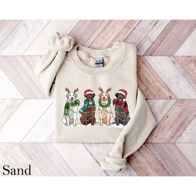 Labrador Retriever Christmas Sweatshirt, Dog Christmas Shirt, Labrador Mom Tshirt, Gift for Dog Lover, Holiday Sweater, New Year Shirt, Xmas.jpg