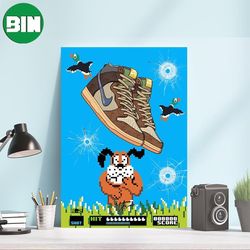 nike sb dunk high concepts turdunken sneaker poster-canvas