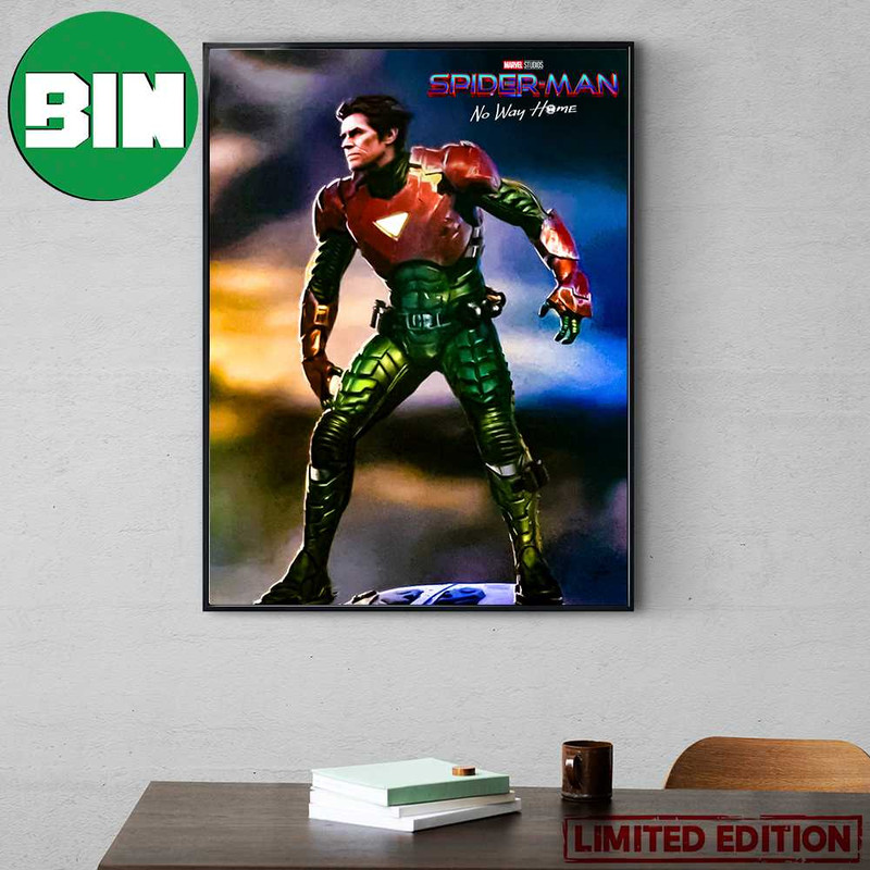 Official New Spider-Man No Way Home Concept Art Green Goblin Wearing Iron Man Mark 6 Poster Canvas.jpg