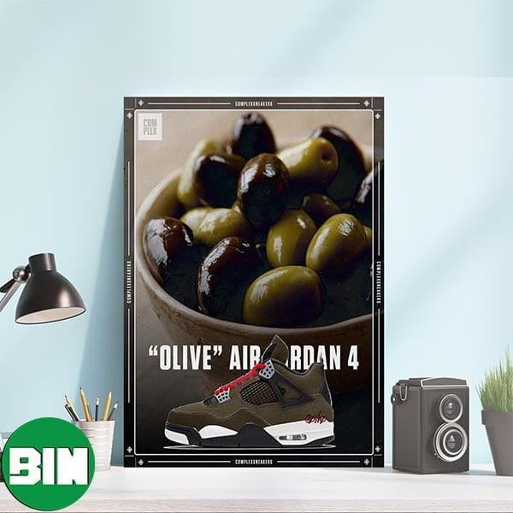 Olive Canvas Air Jordan 4s Coming This Holiday Season Canvas-Poster.jpg
