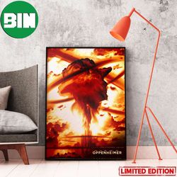 oppenheimer new poster movie 2023 home decor poster-canvas