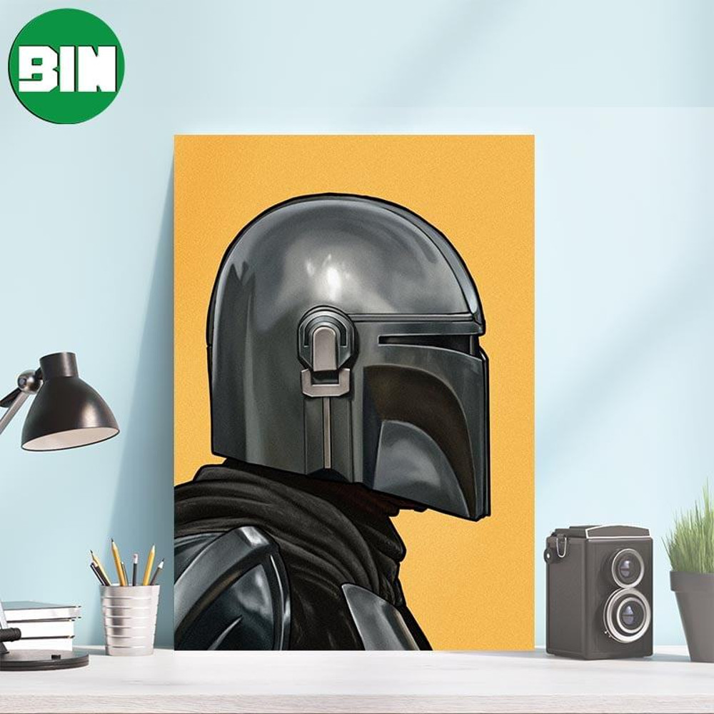 Pedro Pascal - The Mandalorian Character Art For Fans - Star Wars Decor Canvas-Poster.jpg