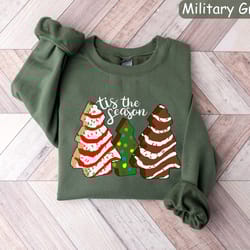tis the season, 'tis the season sweatshirt, christmas sweatshirt, christmas crewneck, christmas cake sweatshirt, funny c