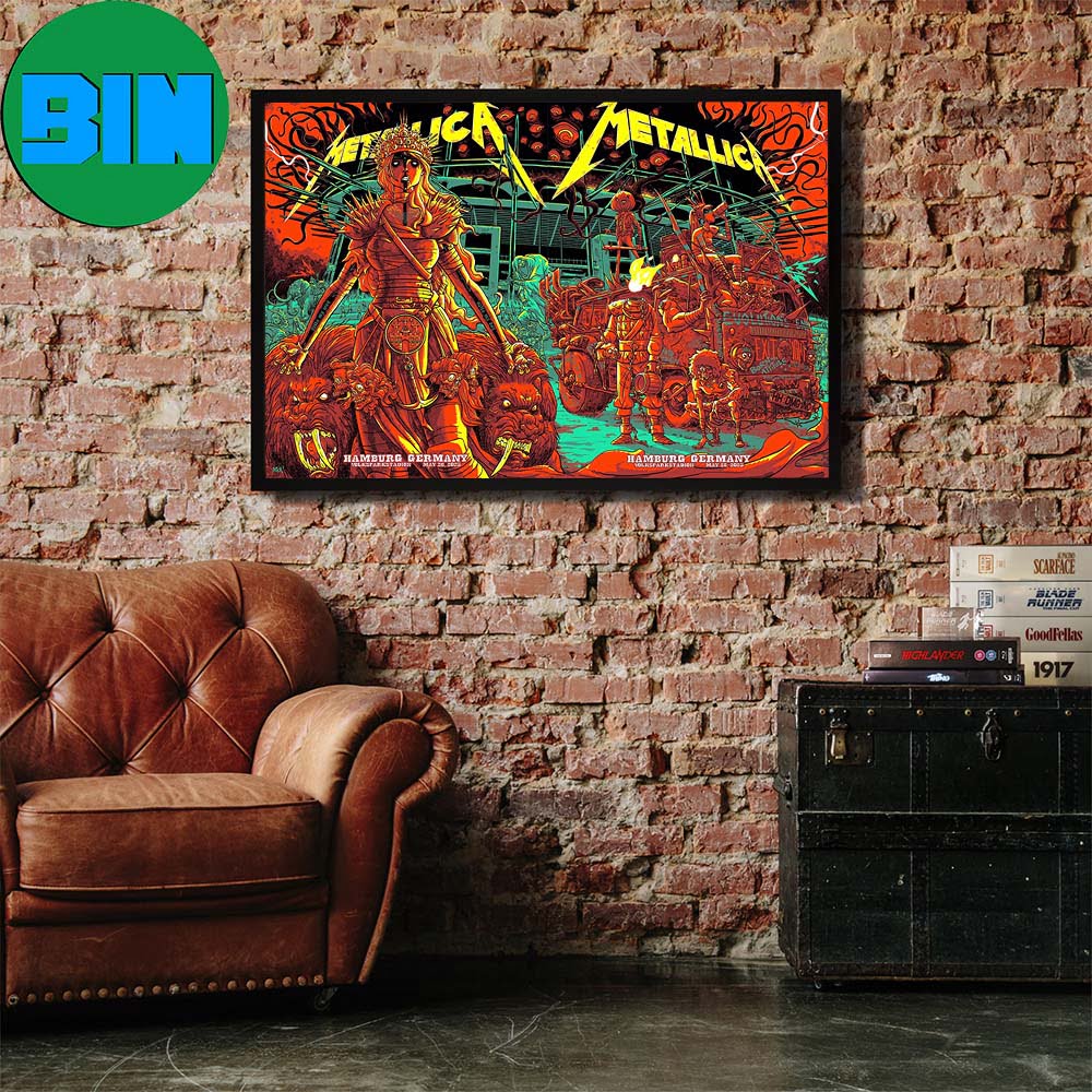 Posters The First and Second Night of Metallica At The Volksparkstadion In Hamburg Germany May 26 28 2023 Poster Canvas.jpg