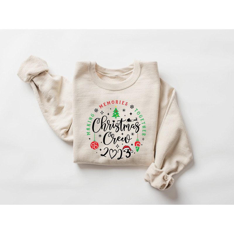 2023 Family Christmas Matching Sweatshirt, Christmas Holiday Hoodie, Santa Hat Christmas Party Outfit, Funny Christmas Winter Family Sweater.jpg
