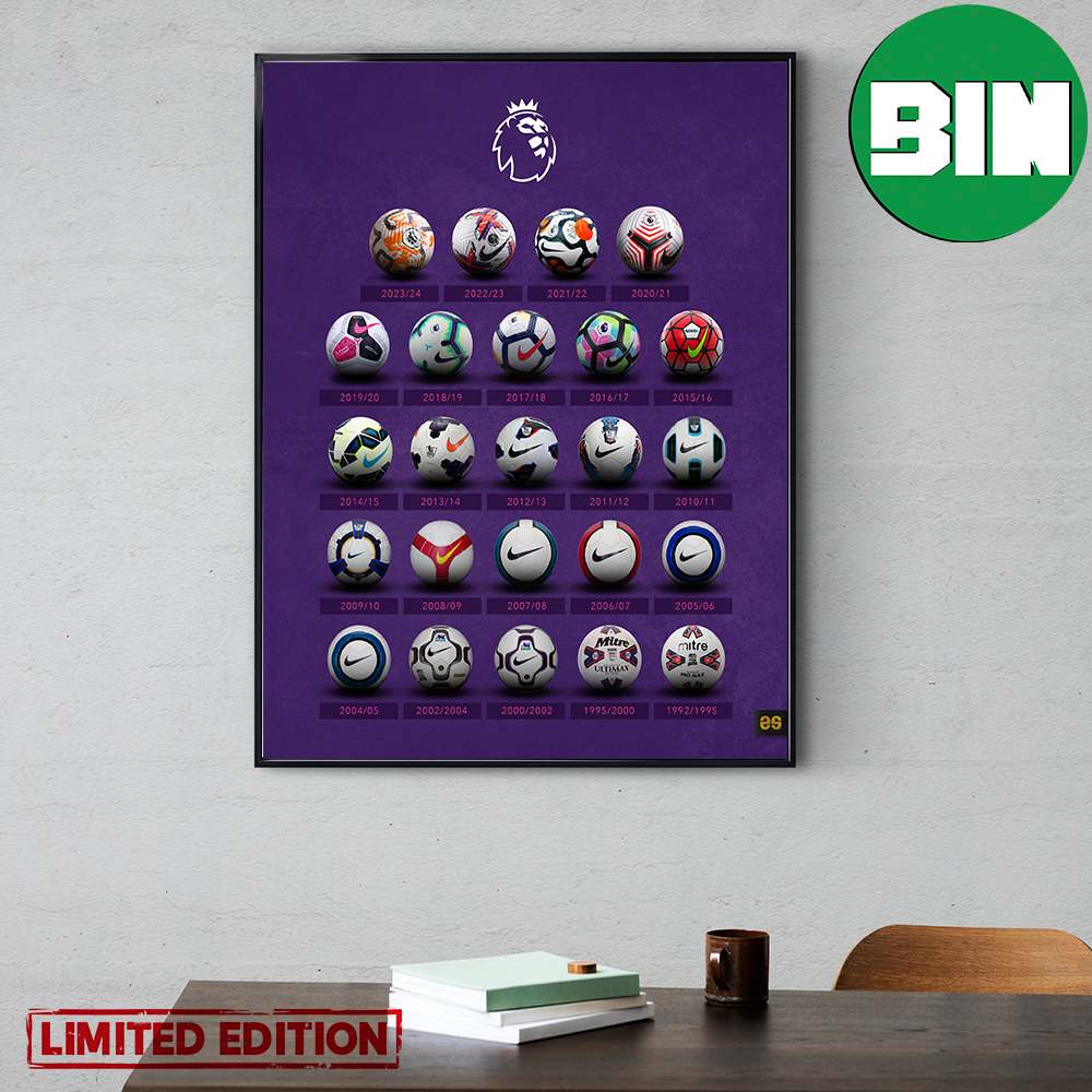 Premier League Balls 1992-2023 Collections Home Decor Poster-Canvas.jpg
