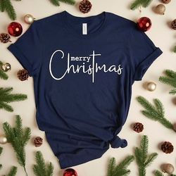 Merry Christmas Shirt, Christmas Cross Shirt, Christ Shirt, Winter Shirt, Christmas 2021 Shirt, Family Christmas T-Shirt