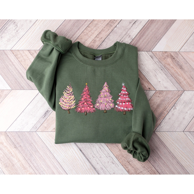 Christmas Sweatshirt, Christmas Sweater, Christmas Crewneck, Christmas Tree Sweatshirt, Holiday Sweaters for Women, Winter Sweatshirt.jpg