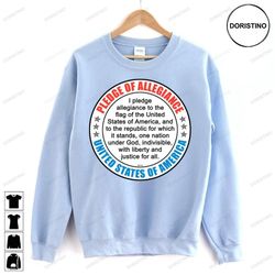 circle pledge of allegiance doristino awesome shirts