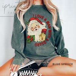 vintage funny santa sweatee, retro christmass sweater,funny christmas sweatshirt, iprintasty christmas, merry christmas