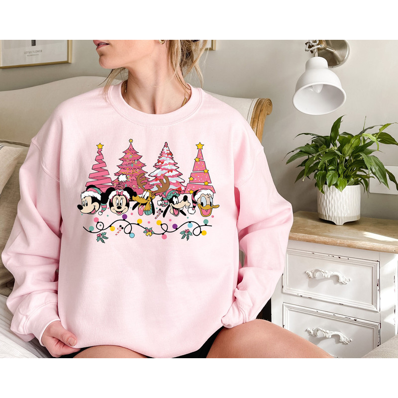 Disney Christmas Tree Sweatshirt, Christmas Tree, Mickey Minnie Christmas Tree Sweatshirt,Santa Christmas Shirt,Mickey fan Gift, Disney Gift.jpg