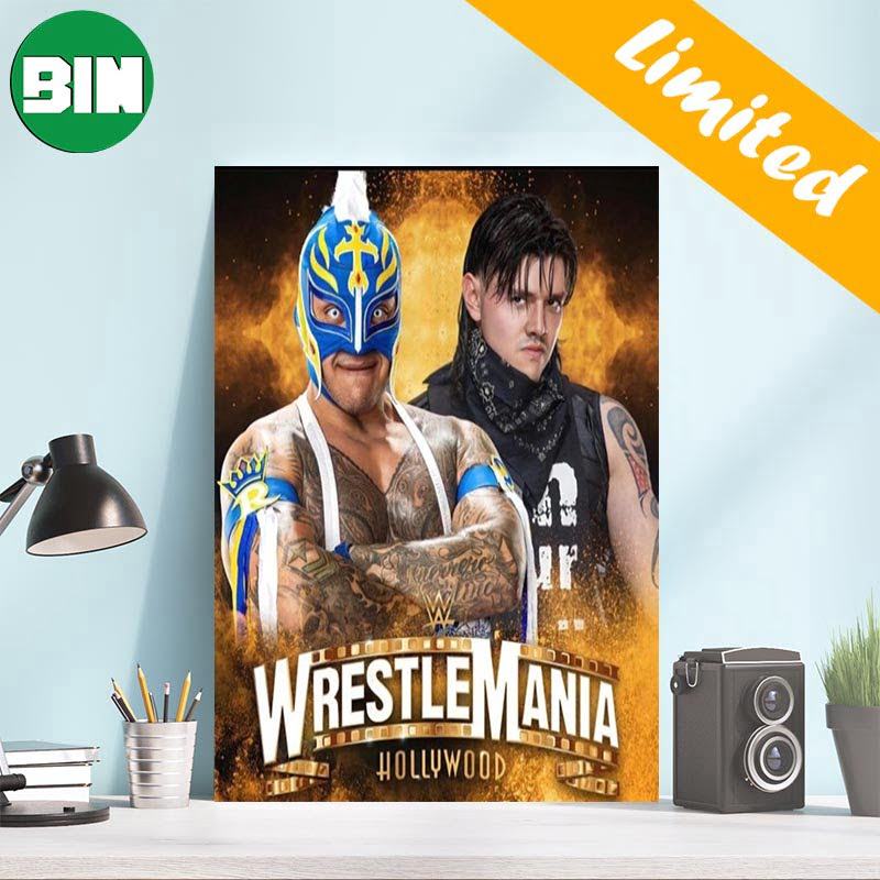 Rey Mysterio vs Dominick Mysterio Is Official At WWE Wrestlemania Poster-Canvas.jpg