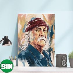 rip david crosby 1941 - 2023 thank for your memories home decorations poster-canvas