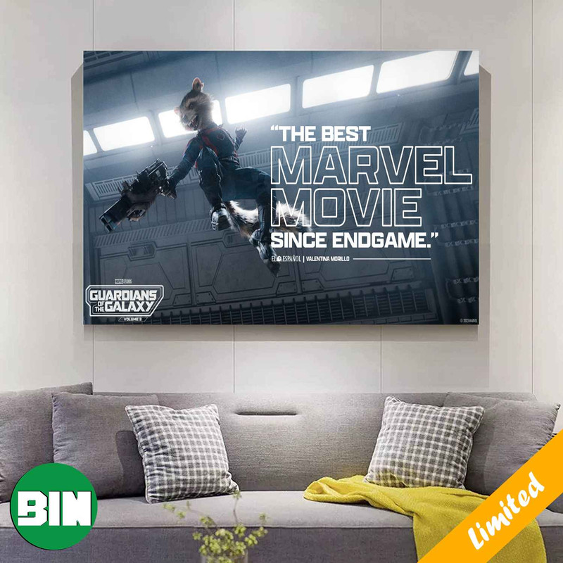 Rocket Racoon Guardians Of The Galaxy Volume 3 The Best Marvel Movie Since Endgame Home Decor Poster-Canvas.jpg