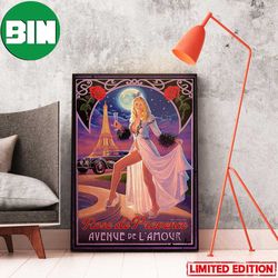 rose de provence avenue de l'amour poster canvas