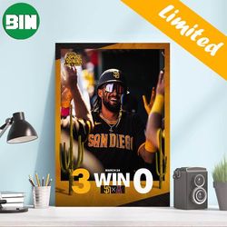 san diego padres 2023 spring training spring shutout padres win mlb poster-canvas