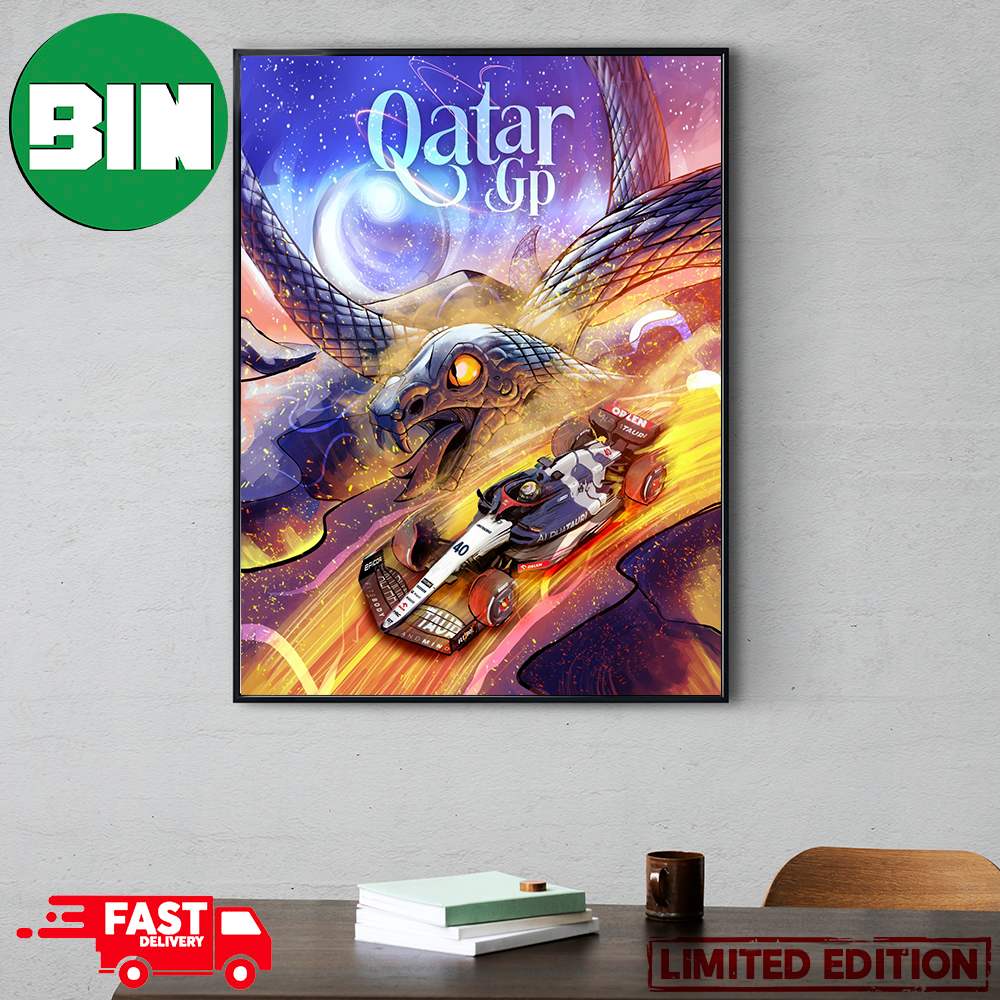 Scuderia AlphaTauri F1 The Next Race Is The Qatar GP 2023 Home Decor Poster Canvas.jpg