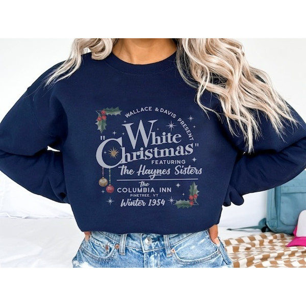 White Christmas Movie Shirt, The Columnia Inn Shirt, White Christmas Movie 1954 Shirt, Christmas Shirt, Wallace And Davis, Haynes Sisters.jpg
