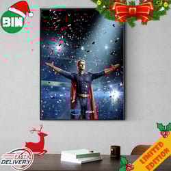 the first poster for the boys season 4 of homelander poster canvas