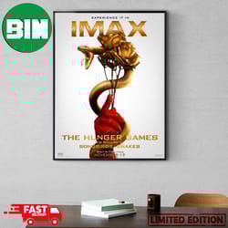 the imax poster for the hunger games the ballad of songbirds and snakes poster canvas