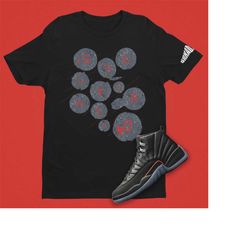 air jordan 12 utility grind sneakerhead buttons unisex t-shirt, retro 12 shirt, aj12 grind shirt, sneakerheads gift, typ