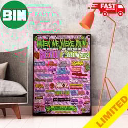 when we were young las vegas festival grounds 2023 show line up poster canvas