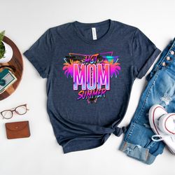 hot mom summer shirt, summer shirt, vacation shirt, summer palm tee, leopard t-shirt, best mom gift