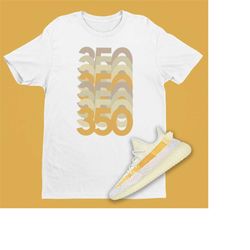 yeezy 350 boost v2 light 350 stack short-sleeve unisex t-shirt, kanye shirt, color change yeezy shirt 350 shirt