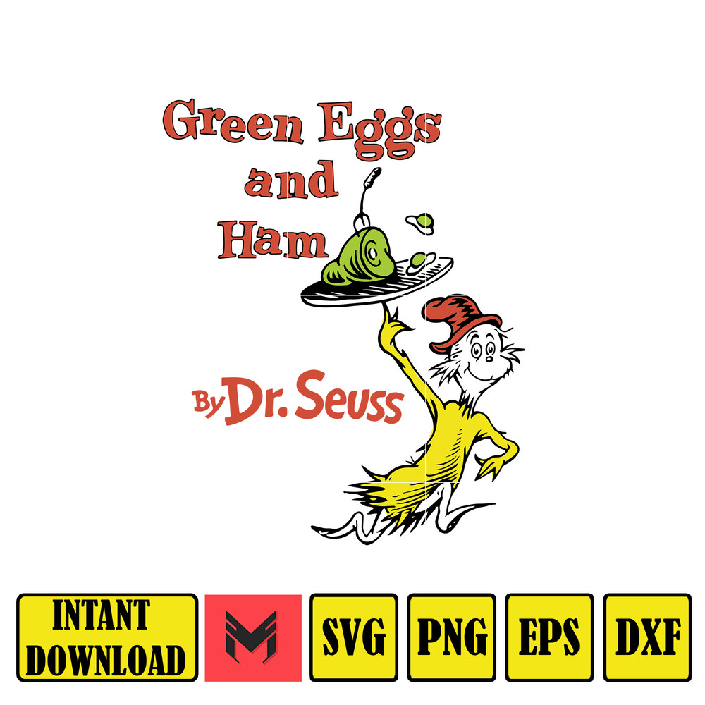 Dr Seuss Svg, Cat In The Hat SVG, Dr Seuss Hat SVG, Green Eggs And Ham Svg, Dr Seuss for Teachers Svg, Cricut, Thing Svg (1012).jpg