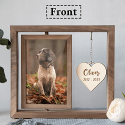 Personalized Pet Memorial Frame, Dog Remembrance Gift, Loss Of Dog Gift, Dog Memorial Gift, Dog Loss Sympathy Gift
