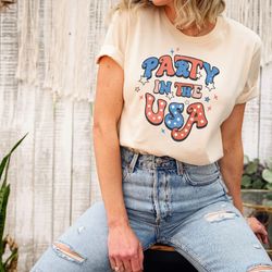 party in the usa shirt, 4th of july shirt, independence day tee, usa patriotic tee, america graphic tee