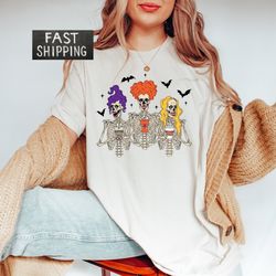 sanderson sisters coffee shirt, halloween t-shirt, witch skeleton tee, sanderson sisters brewing co