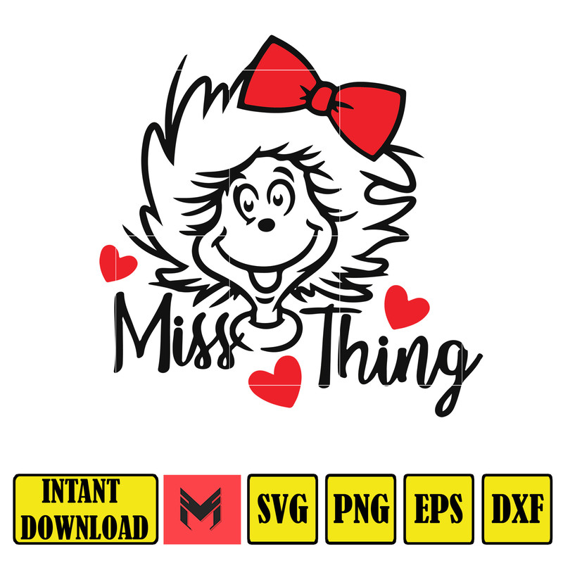 Dr Seuss Svg, Cat In The Hat SVG, Dr Seuss Hat SVG, Green Eggs And Ham Svg, Dr Seuss for Teachers Svg, Cricut, Thing Svg (907).jpg