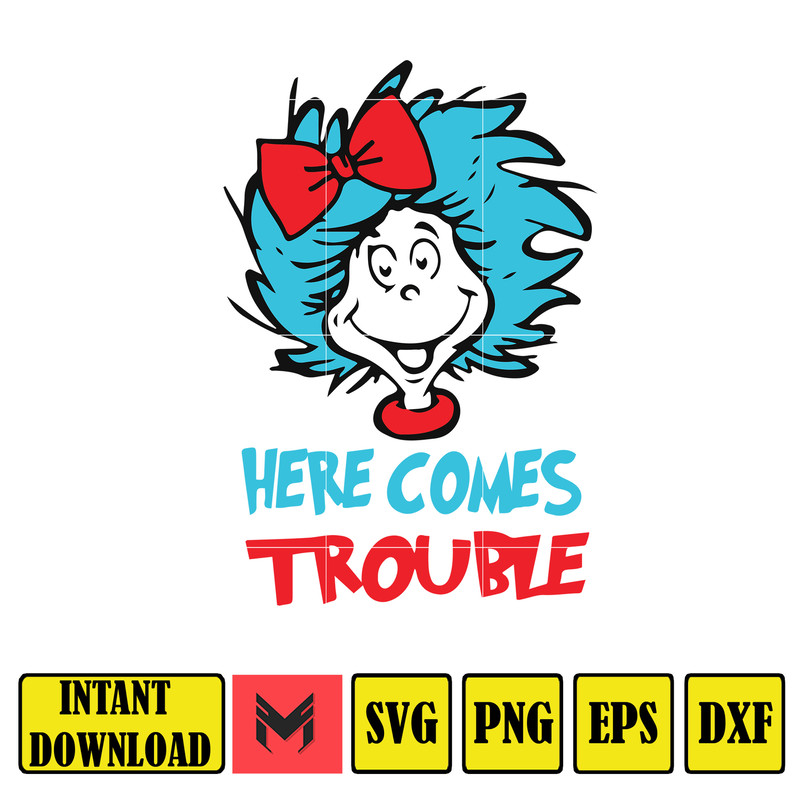 Dr Seuss Svg, Cat In The Hat SVG, Dr Seuss Hat SVG, Green Eggs And Ham Svg, Dr Seuss for Teachers Svg, Cricut, Thing Svg (909).jpg