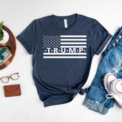 trump 2024 american flag shirt, free trump shirt, maga shirt, political shirt, voting shirt, anti biden shirt, conservat