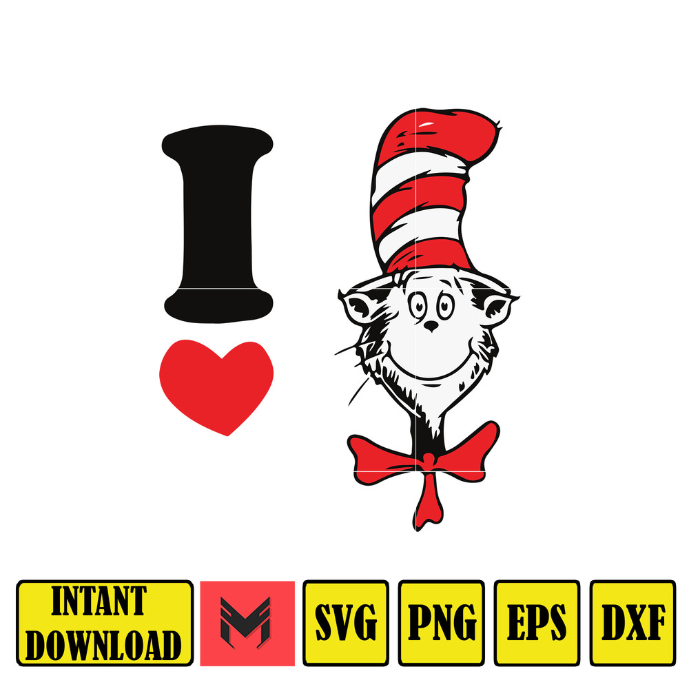 Dr Seuss Svg, Cat In The Hat SVG, Dr Seuss Hat SVG, Green Eggs And Ham Svg, Dr Seuss for Teachers Svg, Cricut, Thing Svg (967).jpg