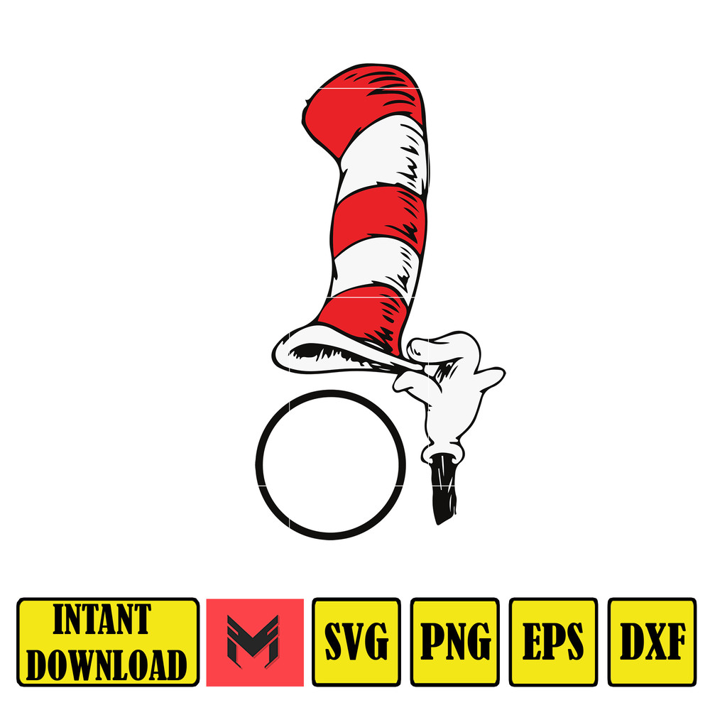 Dr Seuss Svg, Cat In The Hat SVG, Dr Seuss Hat SVG, Green Eggs And Ham Svg, Dr Seuss for Teachers Svg, Cricut, Thing Svg (970).jpg