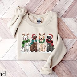 labrador retriever christmas sweatshirt, dog christmas shirt, labrador mom tshirt, gift for dog lover, holiday sweater,