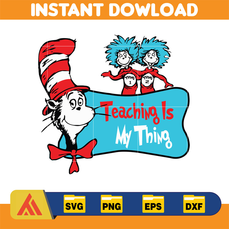 Dr Seuss Svg, Cat In The Hat SVG, Dr Seuss Hat SVG, Green Eggs And Ham Svg, Dr Seuss for Teachers Svg, Cricut, Thing Svg (12).jpg