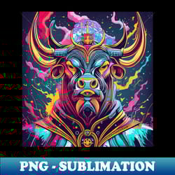 king bull lord of the demons - decorative sublimation png file - enhance your apparel with stunning detail