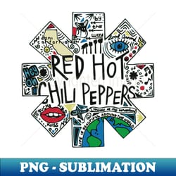 red hot chili peppers logo - high-resolution png sublimation file - add a festive touch to every day