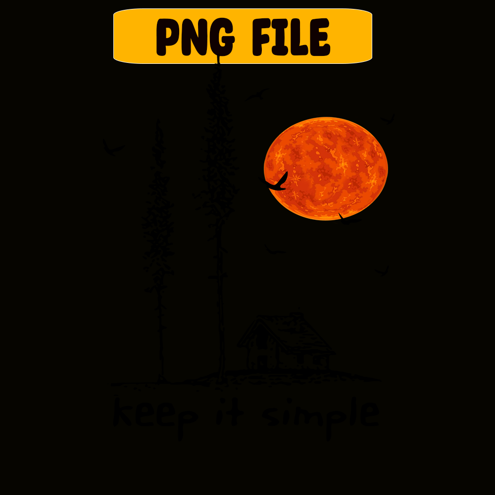 CAMP07112356-KEEP IT SIMPLE PNG Horror Camping Night PNG Red Moon PNG.png