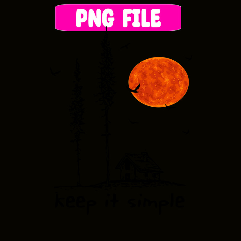 CAMP07112356-KEEP IT SIMPLE PNG Horror Camping Night PNG Red Moon PNG.png