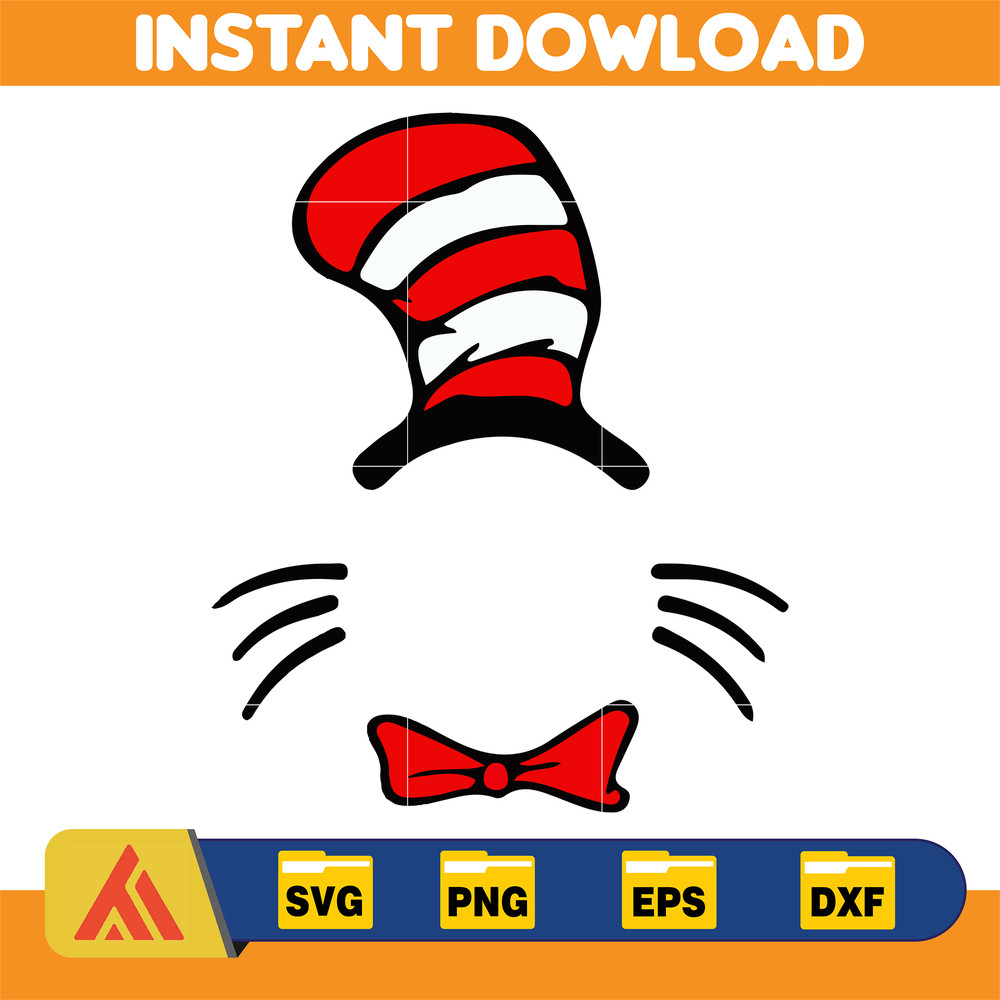 Dr Seuss Svg, Cat In The Hat SVG, Dr Seuss Hat SVG, Green Eggs And Ham Svg, Dr Seuss for Teachers Svg, Cricut, Thing Svg (73).jpg
