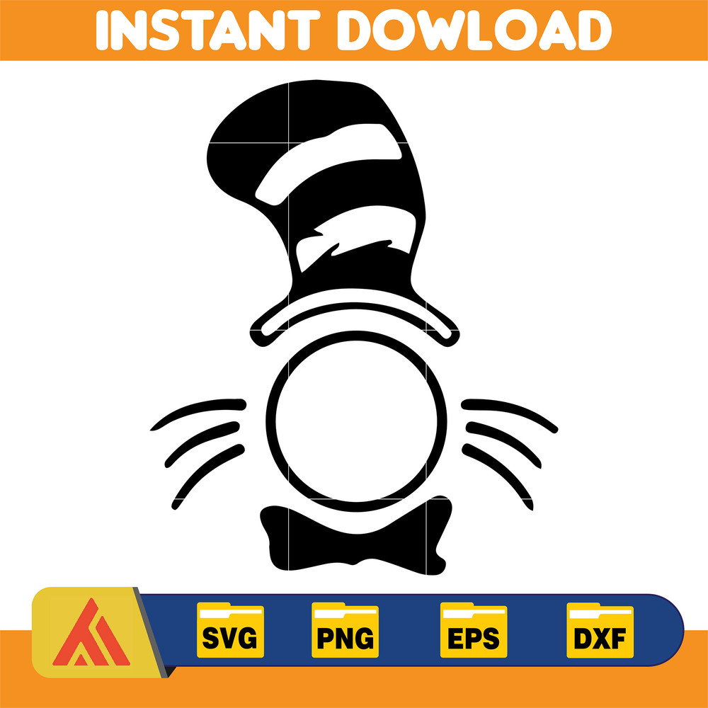 Dr Seuss Svg, Cat In The Hat SVG, Dr Seuss Hat SVG, Green Eggs And Ham Svg, Dr Seuss for Teachers Svg, Cricut, Thing Svg (76).jpg