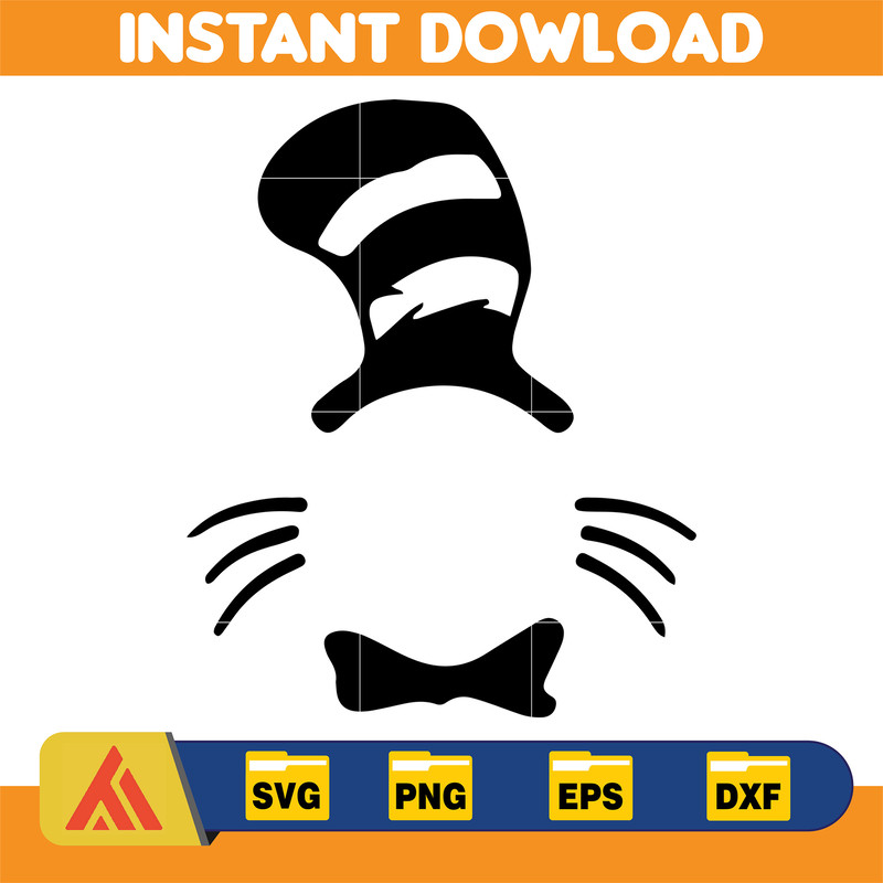 Dr Seuss Svg, Cat In The Hat SVG, Dr Seuss Hat SVG, Green Eggs And Ham Svg, Dr Seuss for Teachers Svg, Cricut, Thing Svg (79).jpg