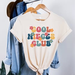 cool nieces club tshirt , niece gift, best niece ever, favorite niece, niece gift from aunt uncle, cool aunts club, cute