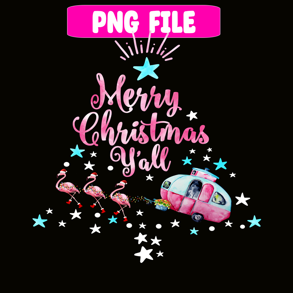 CAMP07112375-Merry Christmas Y'all PNG Watercolor Crane Rickshaw PNG Camper Christmas Tree PNG.png