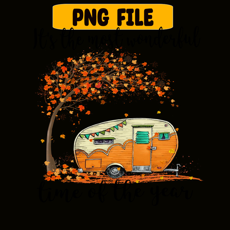 CAMP07112379-IT'S THE MOST WONDERFUL TIME PNG Camping Under the Tree PNG Camping Loving PNG.png