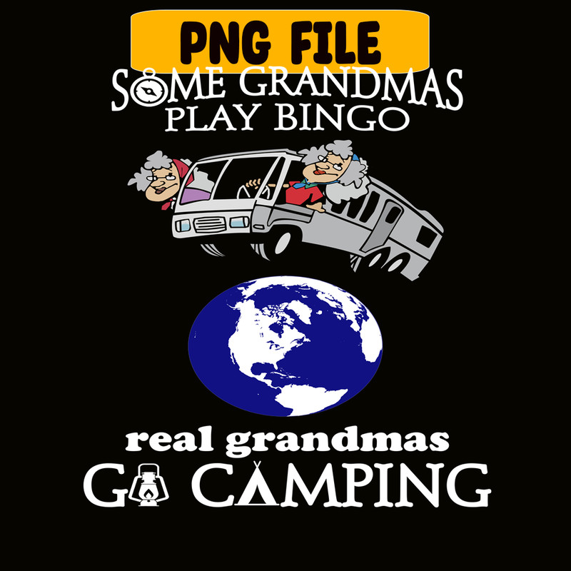CAMP07112383-Some Grandmas Play Bingo PNG Camping PNG Picture Of 2 Old Women Traveling Around The World PNG.png